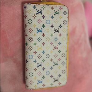 Louis Vuitton White Multicolor Key Holder